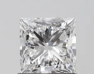 1.52 carat E-VS1 Princess Cut Lab Grown Diamond