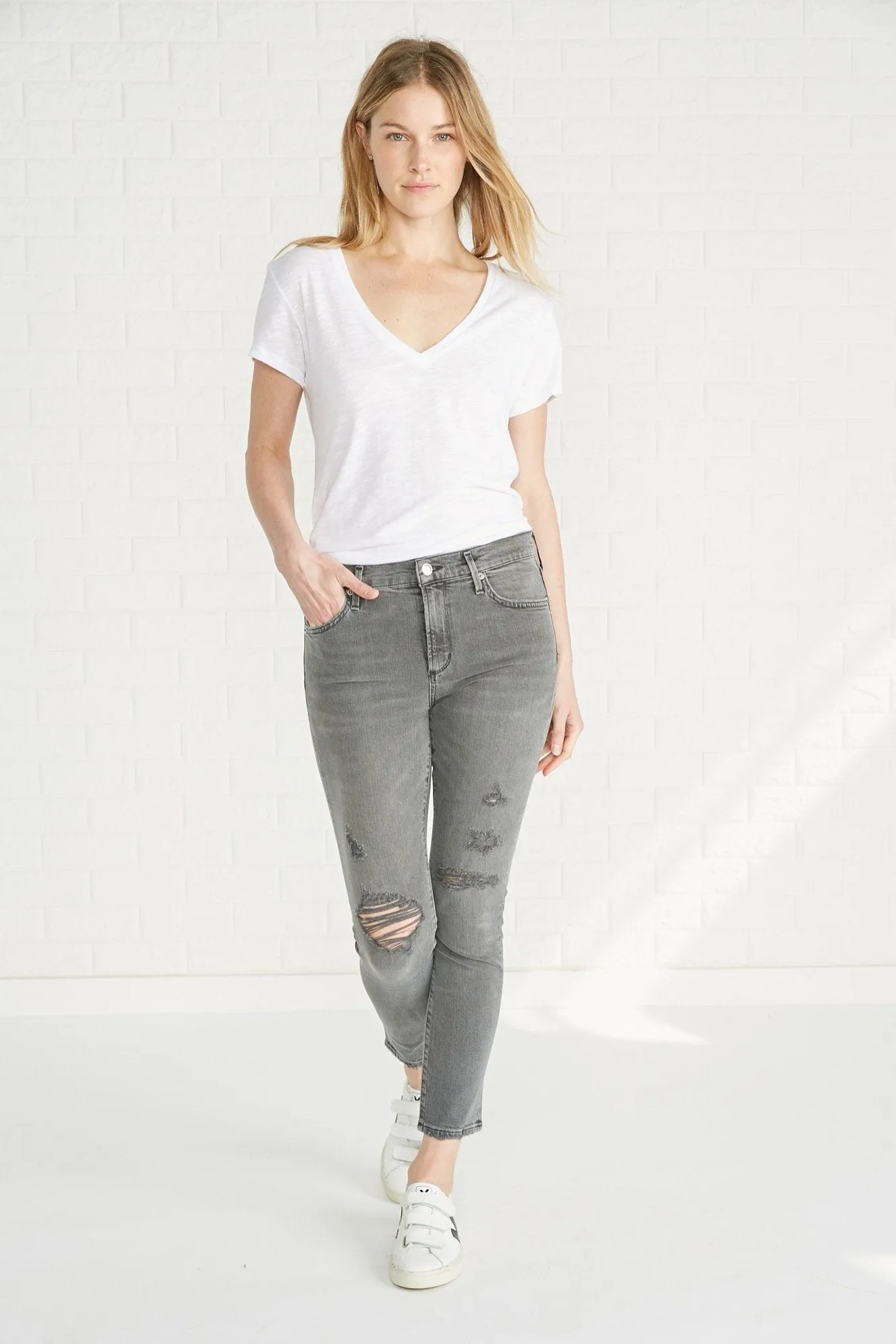 AGOLDE Sophie Skinny Crop