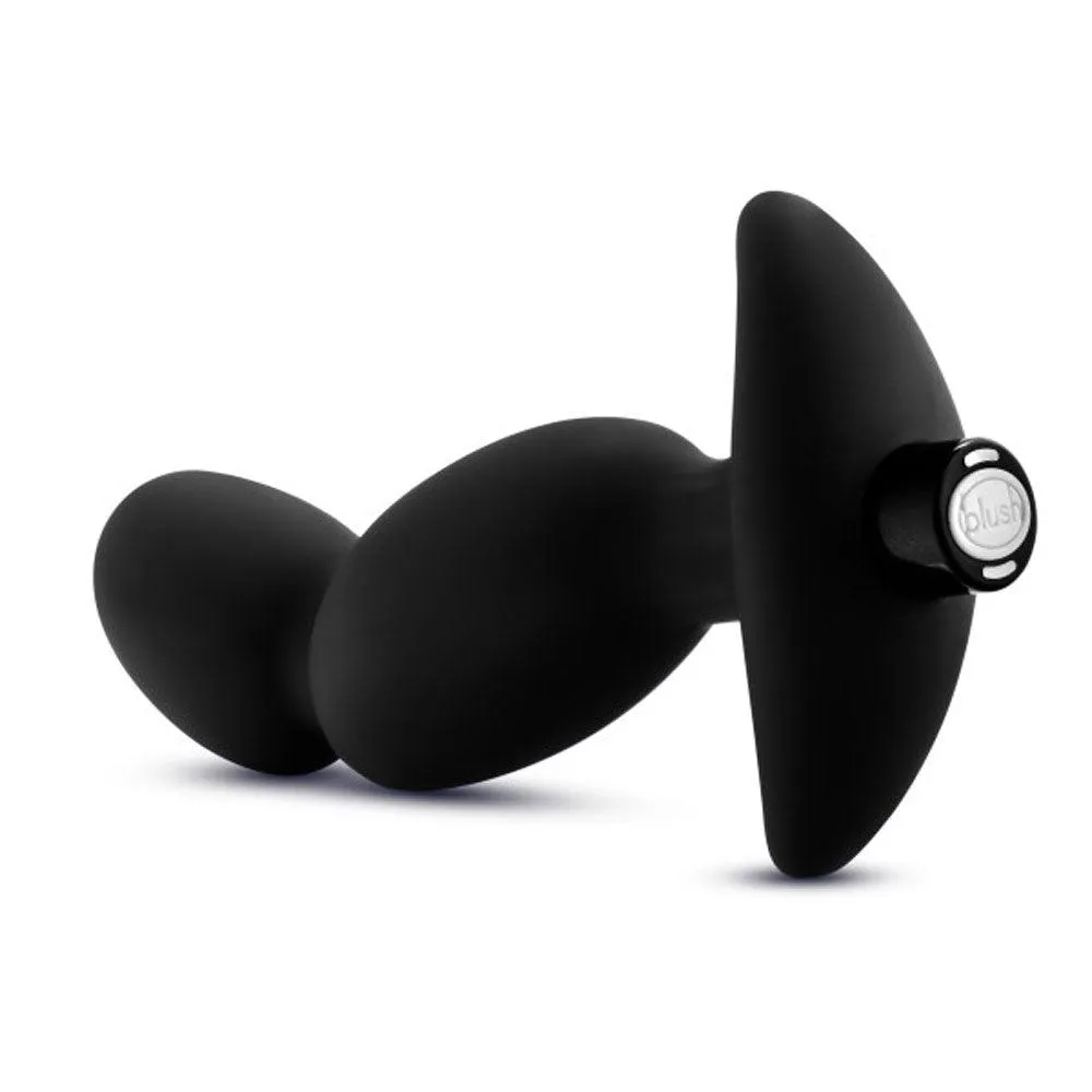 Anal Adventures- Platinum - Silicone Vibrating  Prostate Massager 04-Black