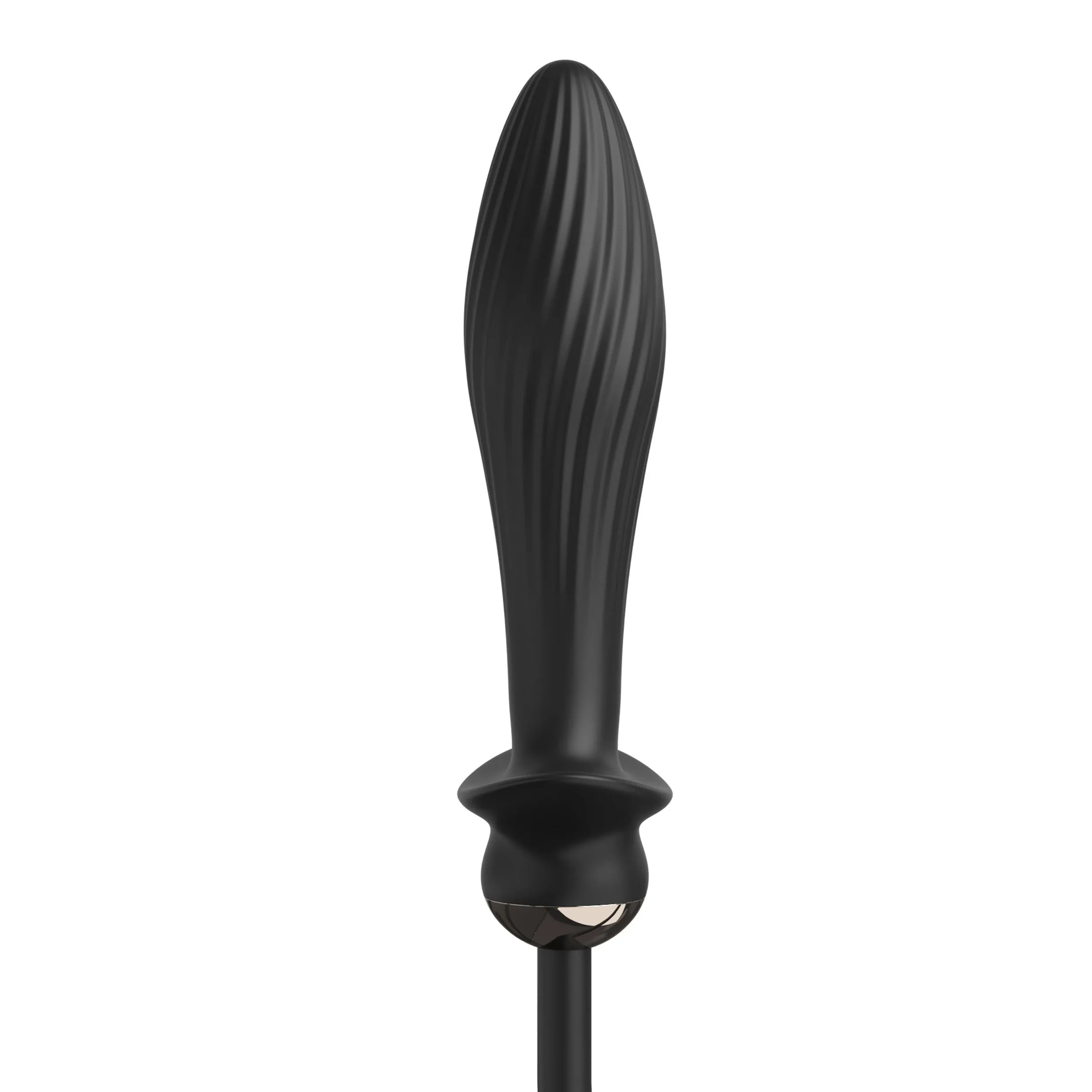 Anal Fantasy Elite Auto-Throb Inflatable Vibrating Plug - Black