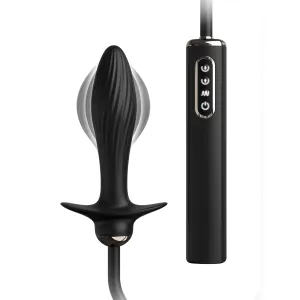 Anal Fantasy Elite Auto-Throb Inflatable Vibrating Plug - Black