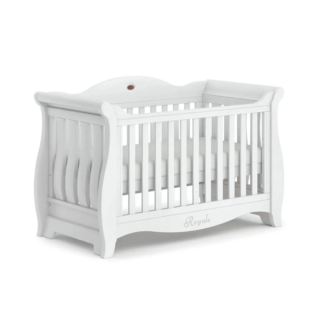 Boori Sleigh Royale Cot Bed - White