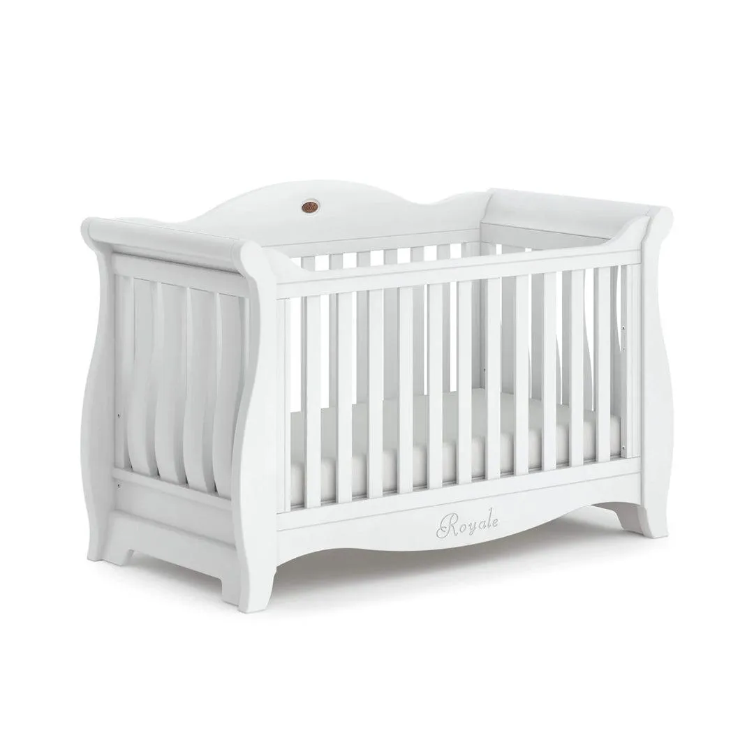 Boori Sleigh Royale Cot Bed - White