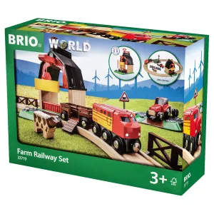 BRIO World Farm Railway Set