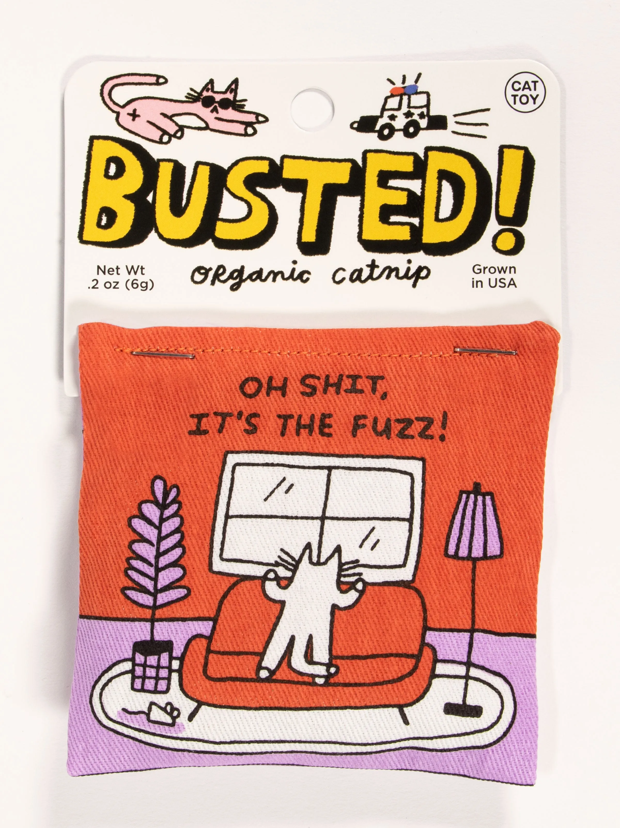 Busted! Oh Shit, It's The Fuzz! Catnip Toy