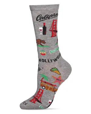 California Bamboo Blend Crew Sock