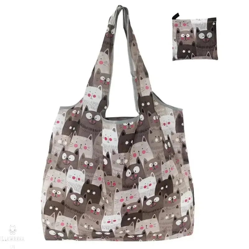 Cat Pattern Eco-Friendly Bag