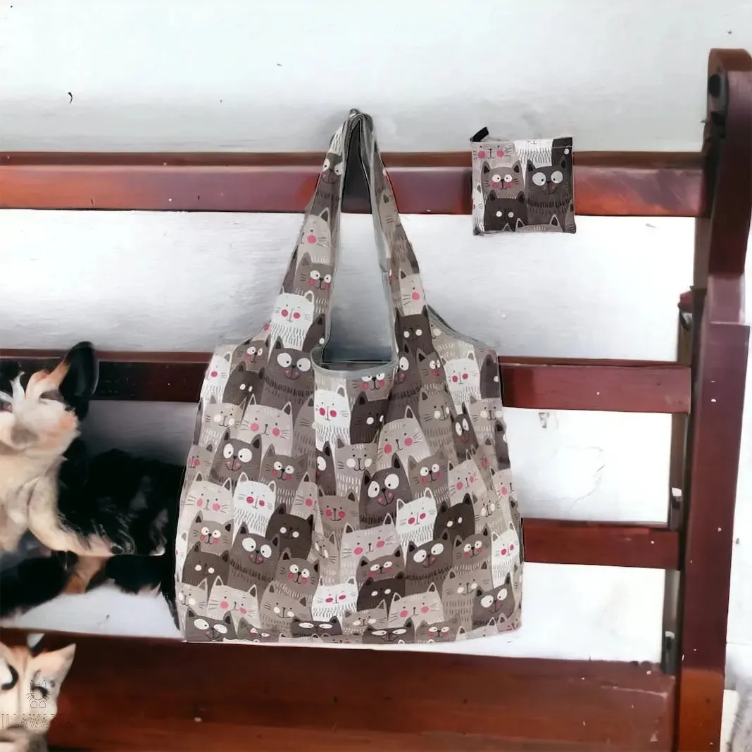 Cat Pattern Eco-Friendly Bag