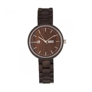 Earth Wood Mimosa Bracelet Watch w/Day/Date