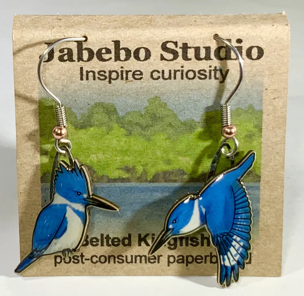 Eco-Friendly Bird Earrings by Jabebo Studio