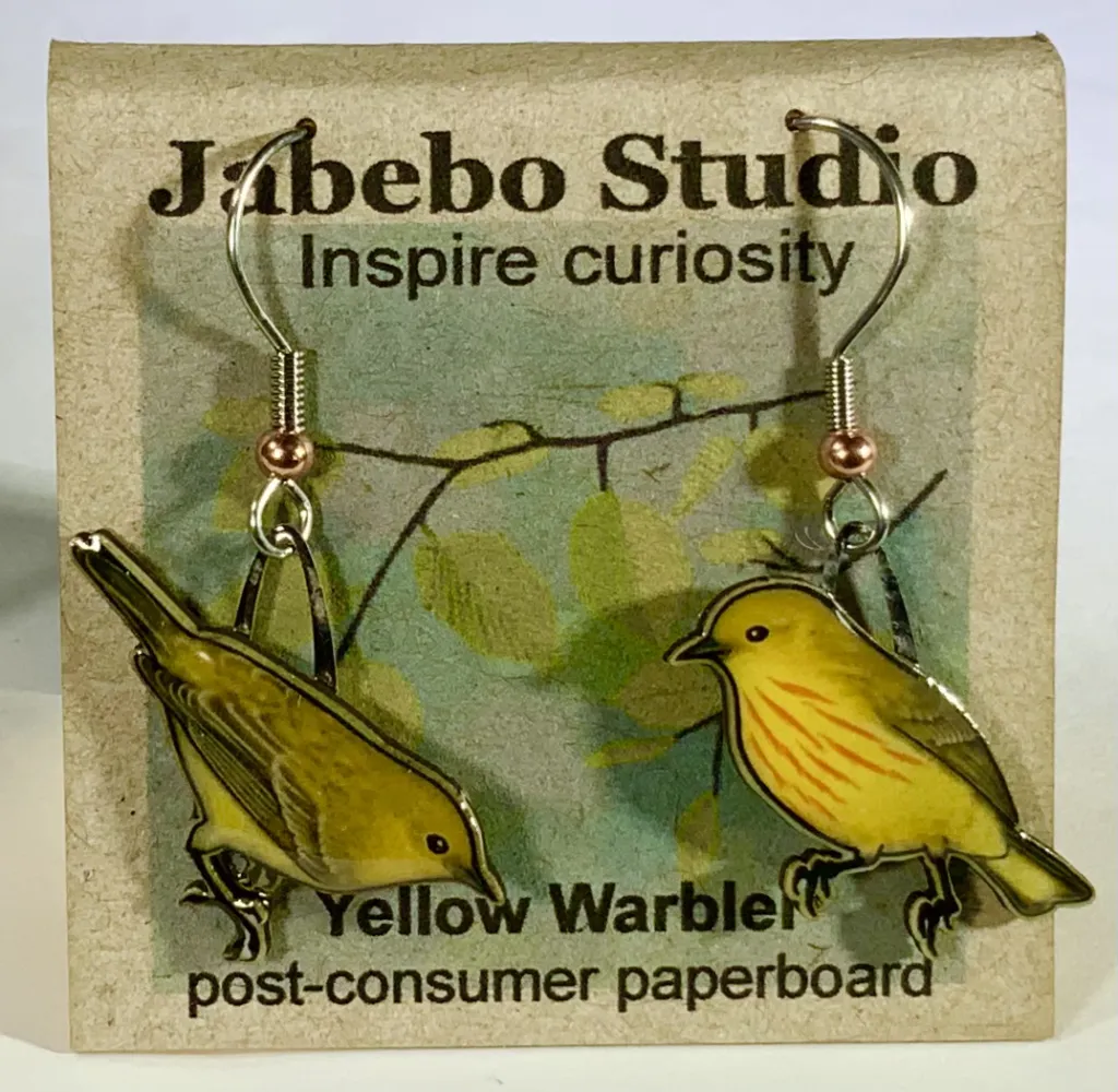 Eco-Friendly Bird Earrings by Jabebo Studio