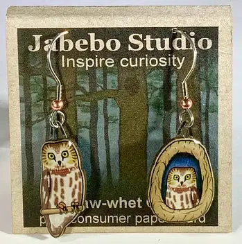 Eco-Friendly Bird Earrings by Jabebo Studio