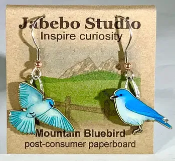 Eco-Friendly Bird Earrings by Jabebo Studio