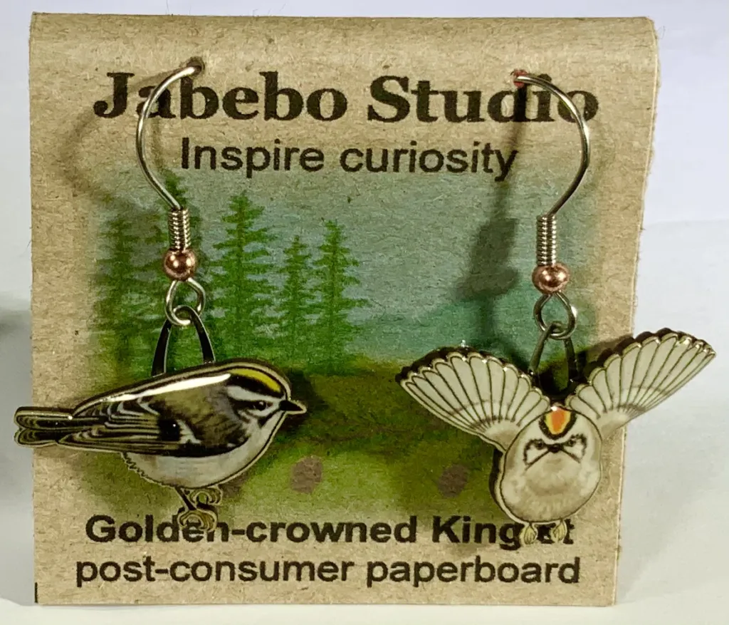 Eco-Friendly Bird Earrings by Jabebo Studio