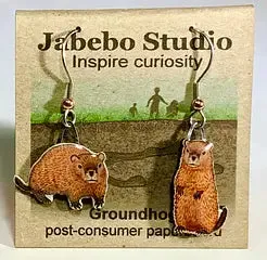 Eco-Friendly Bird Earrings by Jabebo Studio