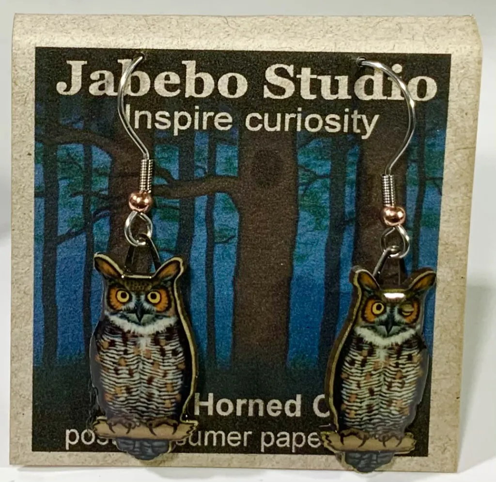 Eco-Friendly Bird Earrings by Jabebo Studio