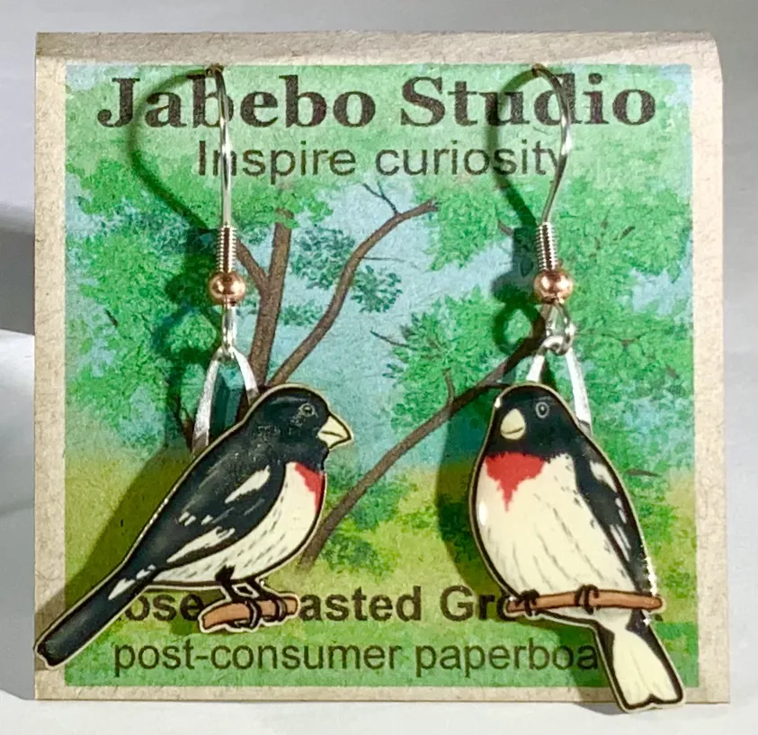 Eco-Friendly Bird Earrings by Jabebo Studio