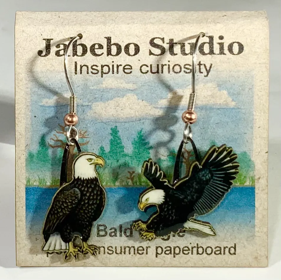 Eco-Friendly Bird Earrings by Jabebo Studio