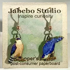 Eco-Friendly Bird Earrings by Jabebo Studio