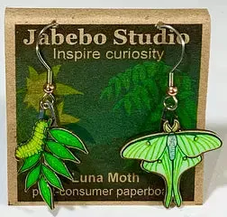 Eco-Friendly Bird Earrings by Jabebo Studio