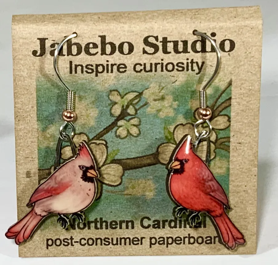 Eco-Friendly Bird Earrings by Jabebo Studio