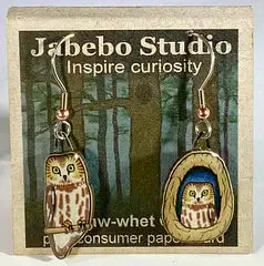 Eco-Friendly Bird Earrings by Jabebo Studio