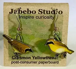 Eco-Friendly Bird Earrings by Jabebo Studio