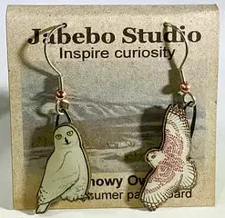 Eco-Friendly Bird Earrings by Jabebo Studio