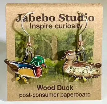 Eco-Friendly Bird Earrings by Jabebo Studio