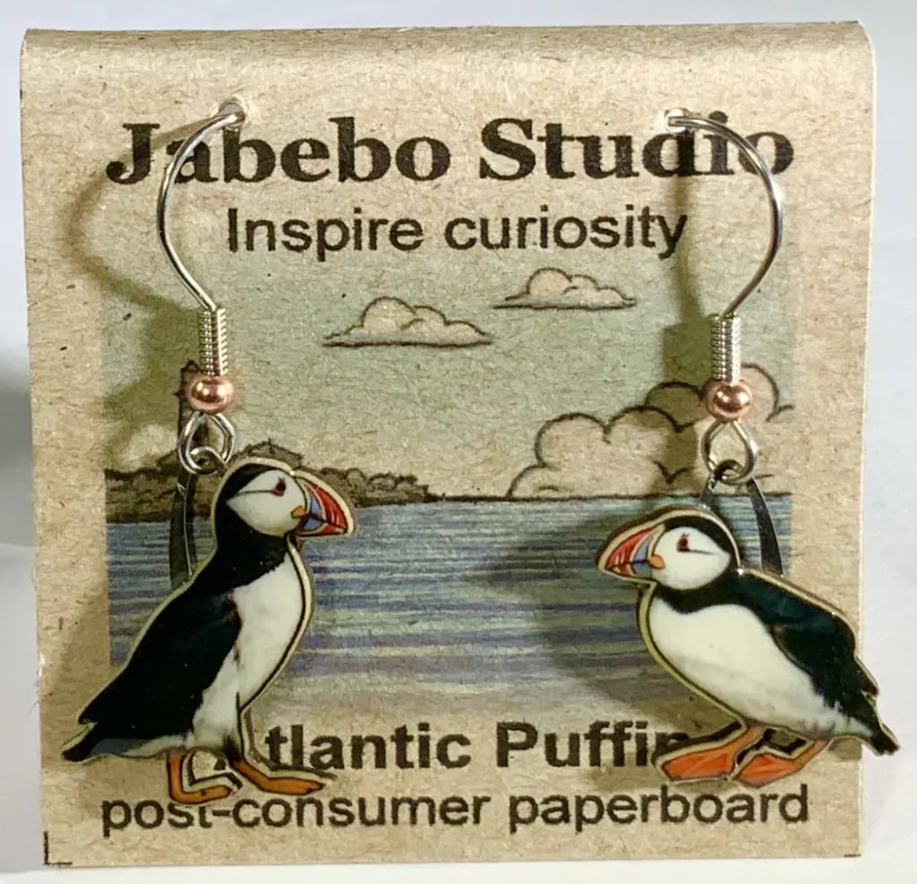 Eco-Friendly Bird Earrings by Jabebo Studio