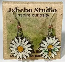 Eco-Friendly Bird Earrings by Jabebo Studio