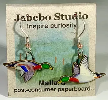 Eco-Friendly Bird Earrings by Jabebo Studio