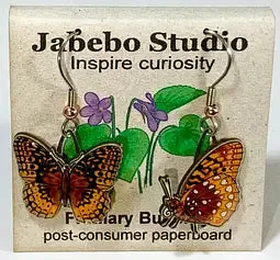 Eco-Friendly Bird Earrings by Jabebo Studio