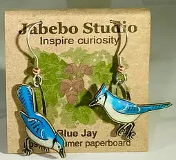 Eco-Friendly Bird Earrings by Jabebo Studio