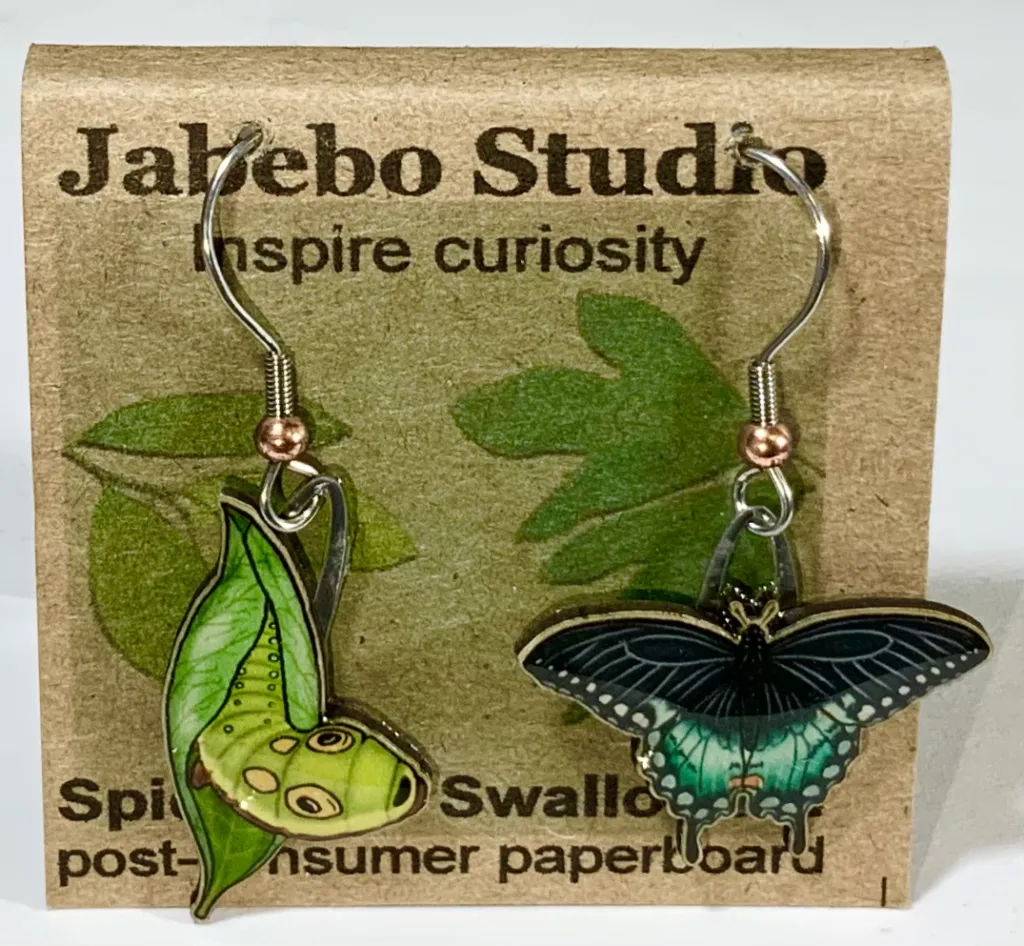 Eco-Friendly Bird Earrings by Jabebo Studio