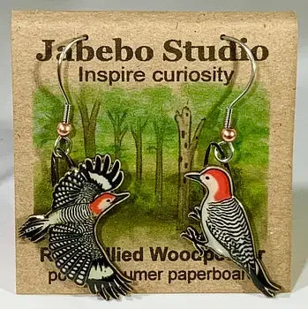 Eco-Friendly Bird Earrings by Jabebo Studio