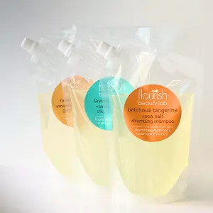 Eco-Friendly Herbal Shampoo Pouch Refill