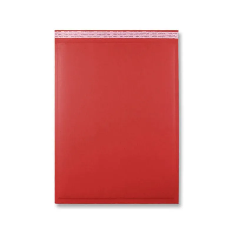 Eco-Friendly Recyclable Red Padded Mailing Bags (Range of sizes)