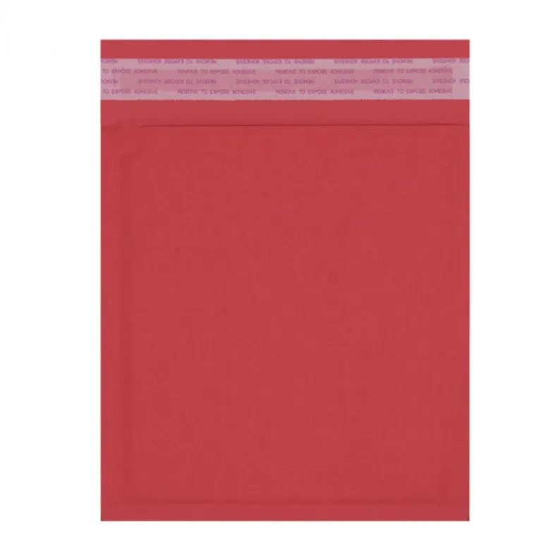 Eco-Friendly Recyclable Red Padded Mailing Bags (Range of sizes)