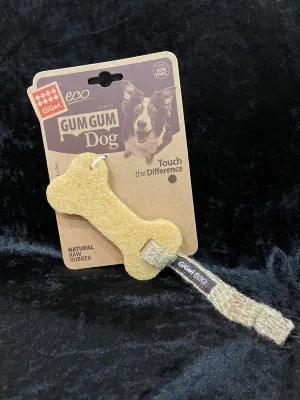 Eco gum gum natural dog chew wth cotton strap - dog toy