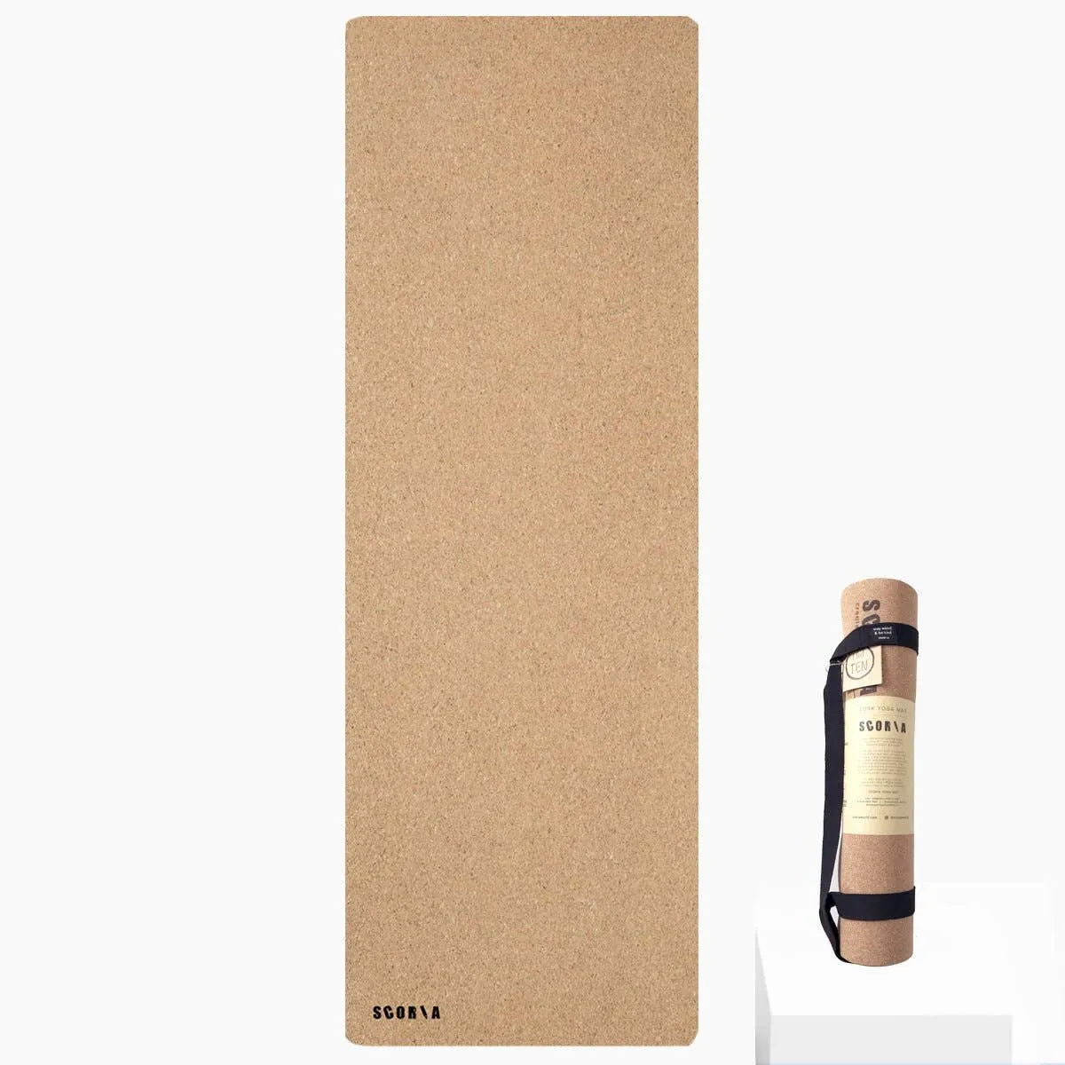 EXTRA-Thick Cork Yoga Mat by Scoria (6mm)