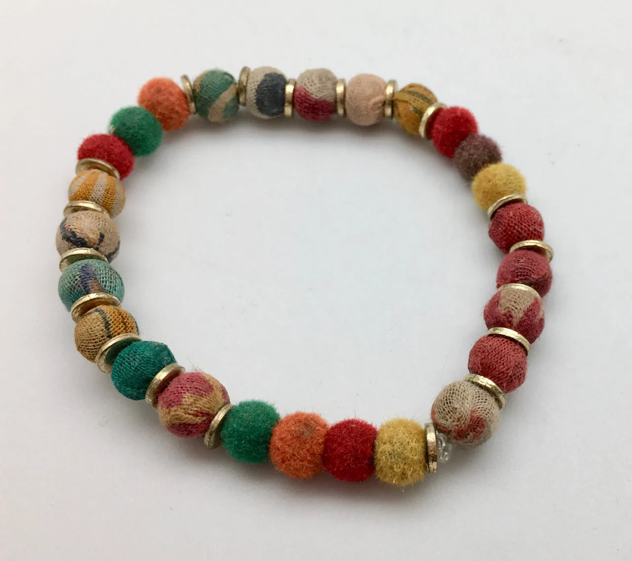 Fair Trade Recycled Kantha Bead Bracelets