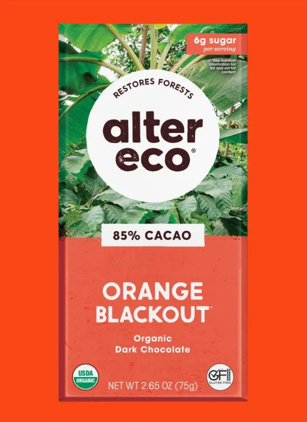 Fairtrade Ethical Organic Alter Eco Chocolate Bars