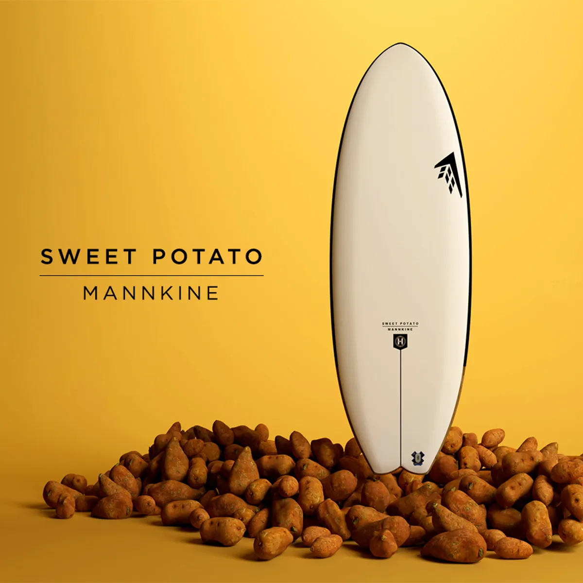 Firewire Sweet Potato White 5'4 Future Fins