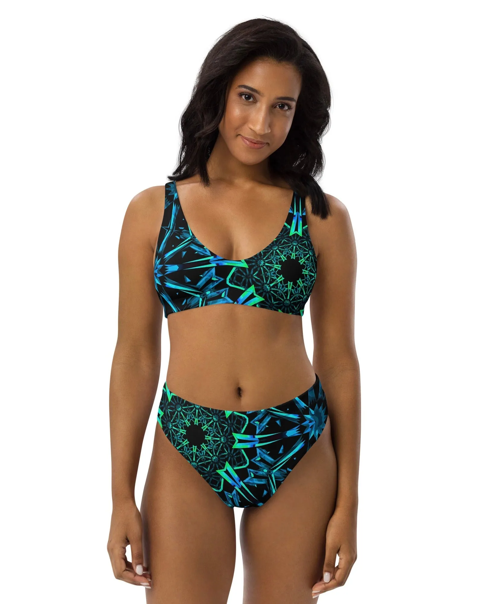 Fractals Recycled High-Waisted Bottoms