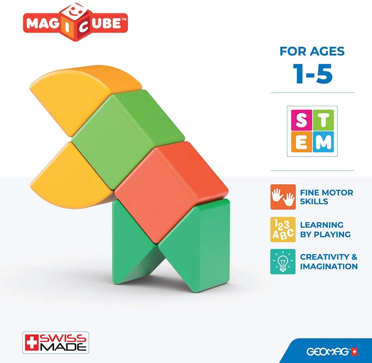 Geomag 200 MagiCube 3 Shapes Eco Starter Set 6 pcs