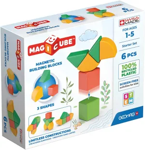 Geomag 200 MagiCube 3 Shapes Eco Starter Set 6 pcs