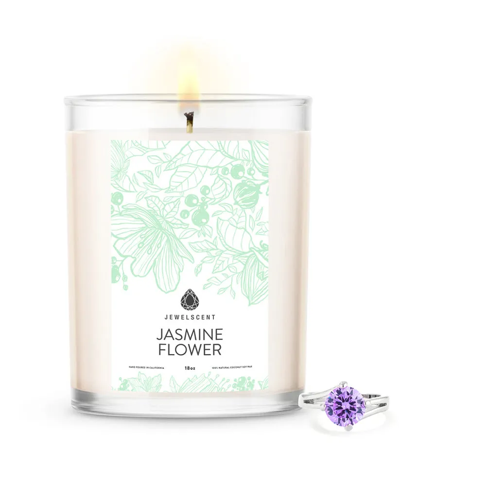 Jasmine Flower 18oz Home Jewelry Candle