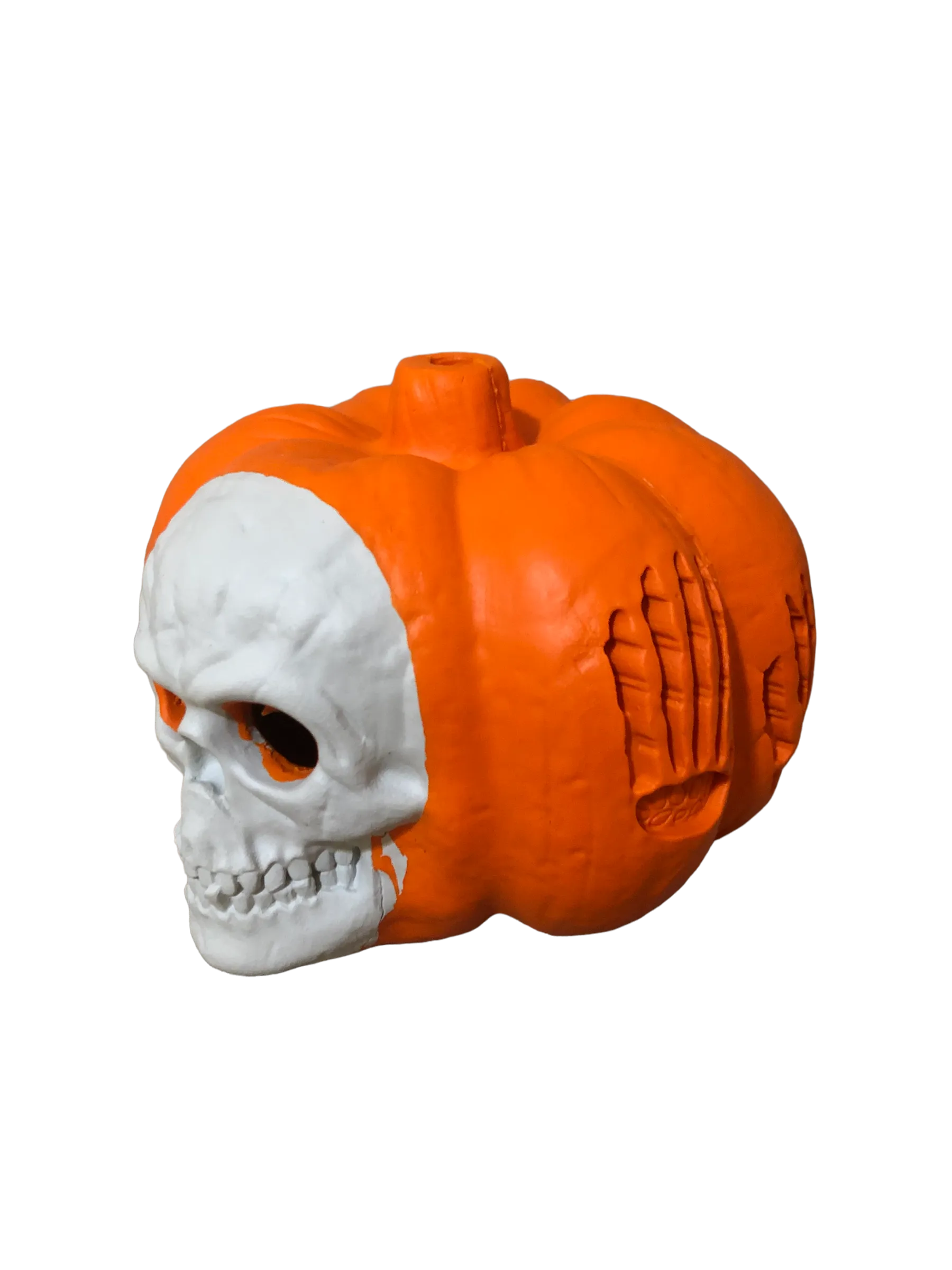 Natural Rubber Skull Pumpkin Treat Release Toy