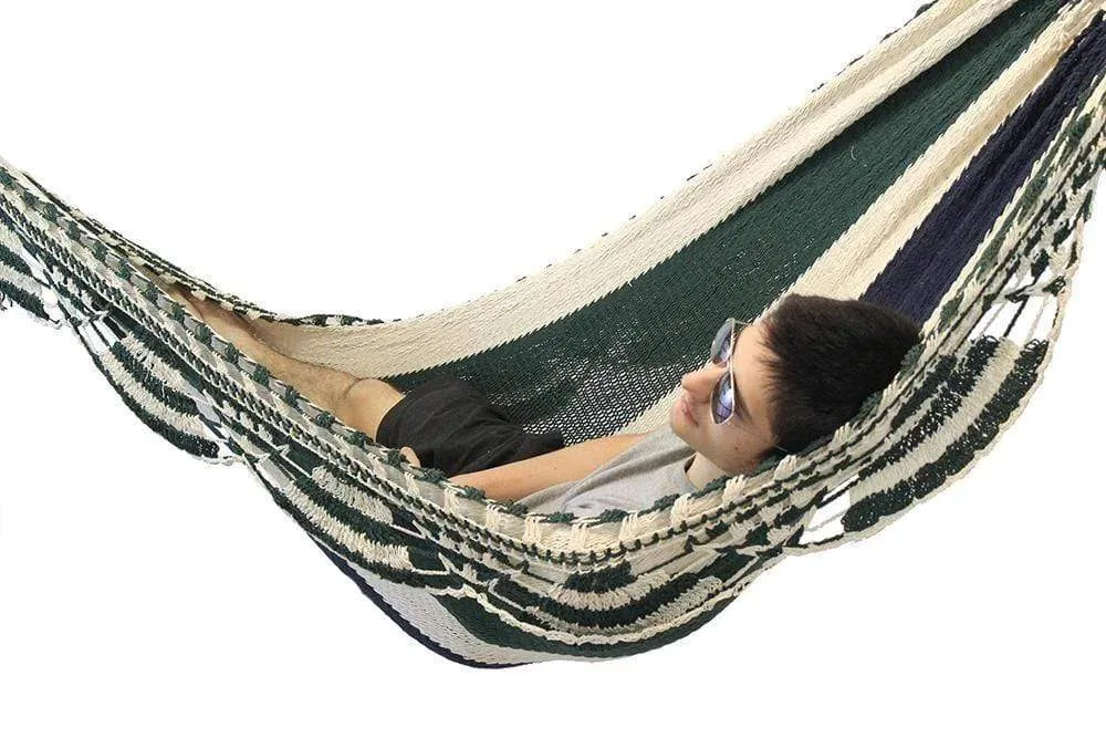 Nicaraguan Hammock with Eco-Friendly Bamboo Stand